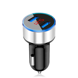 3.1A LED Display Dual USB Car Charger