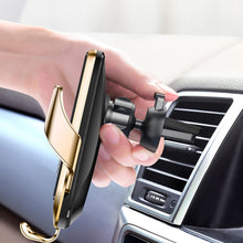 Load image into Gallery viewer, Car Phone Holder &amp; Stand Auto Clamp Smart Infrare Sensor R3 Wireless Charger Charging For iPhone

