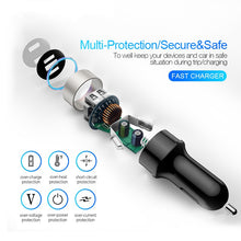 Load image into Gallery viewer, 3.1A LED Display Dual USB Car Charger
