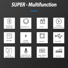 Load image into Gallery viewer, Bluetooth Car Charger Handsfree Car MP3 Music Player
