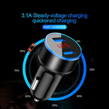 Load image into Gallery viewer, 3.1A LED Display Dual USB Car Charger
