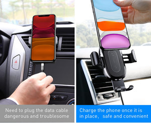 CD 10W Wireless Car Charger & Phone Holder