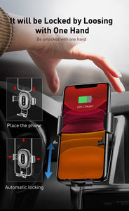 CD 10W Wireless Car Charger & Phone Holder