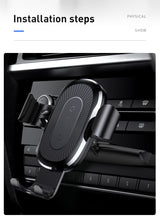 Load image into Gallery viewer, CD 10W Wireless Car Charger &amp; Phone Holder
