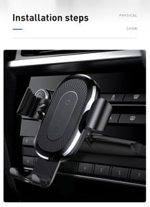 CD 10W Wireless Car Charger & Phone Holder